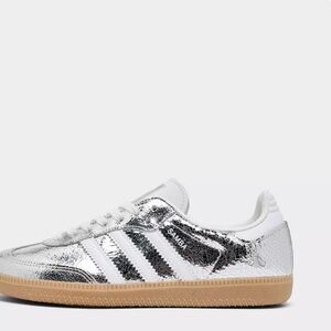 BRAND NEW Adidas Samba OG Silver Metallic Sneakers
